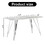 Bar table.Dining Table.Spacious MDF Top Dining Table with plating Legs - Perfect for Bars and Gatherings at Home F-1319H-16296 W1512S00056