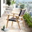 Patio Furniture Chair Black Rope Furniture Chairs for 2,Outdoor Conversation Sectional for Backyard Poolside, Garden W1516P156877