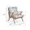 2 Pieces Patio Furniture Chairs, Set of 2 Outdoor Acacia Wood Sofa Set with Soft Seat for Garden, Backyard, Poolside, Bistro and Deck W1516P157895