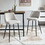 Beige Swivel Bar Chair Bar Stool and Metal Modern High Bar Furniture W1516P165967