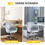 New -Modern home office leisure chair with adjustable velvet height and adjustable casters (DARKGREY) W1521108559