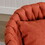 Handwoven modern chairs, casual chairs, universal foot nails, metal chair legs with pillows (ORANGE) W1521125132