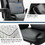 High Back Office Chair, 400lbs Rocking Desk Chair, Ergonomic Executive Office Chair with Adjustable Padded Armrest and Massage Lumbar Support, Adjustable Height Chair (Black) W1521P199524