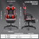 Gaming Chair with Speakers, High Back Computer Chair with Footrest, Lumbar Support and Headrest, Big and Tall Gamer Chairs with Heavy Duty Base Linkage Armrests for Adults W1521P199547