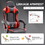 Gaming Chair with Speakers, High Back Computer Chair with Footrest, Lumbar Support and Headrest, Big and Tall Gamer Chairs with Heavy Duty Base Linkage Armrests for Adults W1521P199547