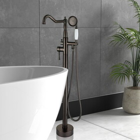 Freestanding Bathtub Faucet with Hand Shower W1533125005