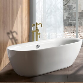 Freestanding Bathtub Faucet with Hand Shower W1533125007