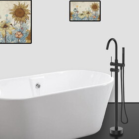 Freestanding Bathtub Faucet with Hand Shower W1533125025