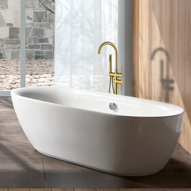 Freestanding Bathtub Faucet with Hand Shower W1533125026