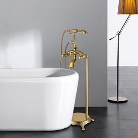 Freestanding Bathtub Faucet with Hand Shower W1533125032