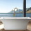 Freestanding Bathtub Faucet with Hand Shower W1533125101