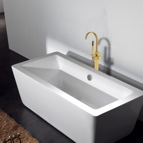 Freestanding Bathtub Faucet with Hand Shower W1533125182