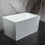 Freestanding Acrylic Flatbottom Soaking Tub Bathtub in White W1533136006