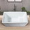 Freestanding Acrylic Flatbottom Soaking Tub Bathtub in White W153367530