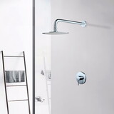 Wall Mounted Shower Faucet in Chrome(Valve Included) W153383384