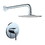 Wall Mounted Shower Faucet in Chrome(Valve Included) W153383384