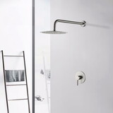 Wall Mounted Shower Faucet in Brushed nickel (Valve Included) W153383387