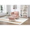 COOLMORE Accent Chair with Storage Ottoman Chair Tufted Barrel Chair Set Arm Chair for Living Room Bedroom W1539100772