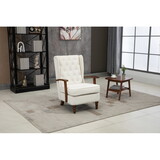 COOLMORE Wood Frame Armchair, Modern Accent Chair Lounge Chair for Living Room W1539105075