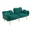 COOLMORE Couches for Living Room 65 inch, Mid Century Modern Velvet Love Seats Sofa with 2 Bolster Pillows, Loveseat Armrest for Bedroom, Apartment, Home Office W153967005