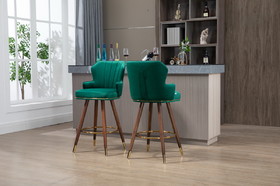 Coolmore Swivel Bar Stools with Backrest Footrest, with a Fixed Height of 360 Degrees
