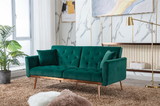 COOLMORE Velvet Sofa, Accent sofa .loveseat sofa with metal feet W153970168