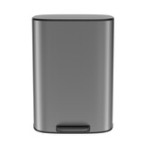 13 Gallon 50L Kitchen Foot Pedal Operated Soft Close Trash Can - Stainless Steel Ellipse Bustbin - S W1550106530