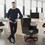 330LBS Executive Office Chair, Ergonomic Design High Back Reclining Comfortable Desk Chair - Black W1550115016