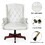 330LBS Executive Office Chair, Ergonomic Design High Back Reclining Comfortable Desk Chair - White W1550115017