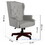 330LBS Executive Office Chair, Ergonomic Design High Back Reclining Comfortable Desk Chair - Grey W1550115018