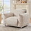 Sherpa Accent Chair Single Sofa 42"W Accent Chair for Bedroom Living room Apartment, Camel W1550127160