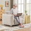 Sherpa Accent Chair Single Sofa 42"W Accent Chair for Bedroom Living room Apartment, Camel W1550127160