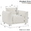 Sherpa Accent Chair Single Sofa 42"W Accent Chair for Bedroom Living room Apartment, White W1550127161
