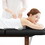 80 inches Wide -Beauty Salon Beauty Bed Modern Massage Bed - Black birch, 4 adjustable height legs, with C-shaped pillow, chest hole pillow MU-KTJKB-KTJ4T-LKJ W1550136675
