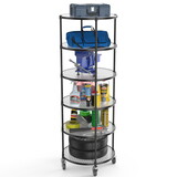 30IN-YXJ-B-LKJ round shelving unit, Black W1550P162697