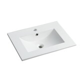 24 inch Bathroom Ceramic Sink Basin, White W1550P168217