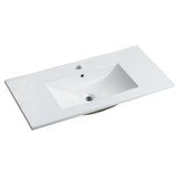 36 inch Bathroom Ceramic Sink Basin, White W1550P168220