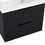 24 inch Floating Bathroom Vanity with Ceramic Sink, Modern Bath Storage Cabinet Vanity with Drawers Wall Mounted Combo Set for Bathroom, Black W1550S00033