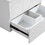 30 inch Floating Bathroom Vanity with Ceramic Sink Combo Set, Modern Bath Storage Cabinet Vanity with Drawers Wall Mounted Vanity for Bathroom, White W1550S00035