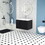 30 inch Floating Bathroom Vanity with Ceramic Sink Combo Set, Modern Bath Storage Cabinet Vanity with Drawers Wall Mounted Vanity for Bathroom, Black W1550S00037