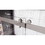 68-72 inches*76 inches Frameless Double Sliding Soft-Close Shower Door, 3/8inches (10mm) Thick SGCC Tempered Glass Door with Explosion-Proof Film, Brushed Nickel W1552P143542
