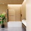 31 in. W * 55 in. H Frameless Shower Doors for Bathtub, 1/4" (6mm) Thick SGCC Tempered Glass Door, Pivot Shower Door Panel for Bathroom, Matte Black W1552P173130