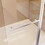 43 in. W * 58 in. H Frameless Folding Shower Doors for Bathtub, 1/4" (6mm) Thick SGCC Tempered Glass Door, Bathroom Pivot Tub Glass Door, Chrome W1552P173133