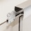 44"-48"W*72" H Semi-Frameless Double Sliding Shower Door, Bypass Shower Door, 1/4" (6mm) Thick SGCC Tempered Glass Door, Chrome W1552P175007
