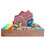 Children's Wooden Sandbox, Sandpit, Kids Wood Playset Outdoor Backyard, 47.25"L x47.25"W x 7.87"H, Golden Red W1559P164708