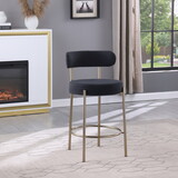Woker Furniture Modern Sherpa Counter Height Stools Set of 2, Uphsoltered 26