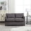 COOLMORE Modern chenille Fabric Loveseat, 2-Seat Upholstered Loveseat Sofa Modern Couch W1568P160576