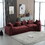 W1568S00101 WINE RED+Chenille+5 Seat