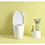 15 5/8 inch 1.1/1.6 GPF Dual Flush 1-Piece Elongated Toilet with Soft-Close Seat - Gloss White 23T01-GW W1573101058