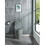 15 5/8 inch 1.1/1.6 GPF Dual Flush 1-Piece Elongated Toilet with Soft-Close Seat - Light Grey 23T01-LG W1573101060